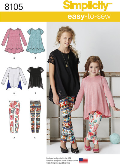 Child´s and Girls´ Knit Tunics and Leggings