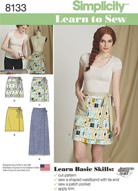 3 MissesÂ Learn to Sew Wrap Skirts. Simplicity 8133. 