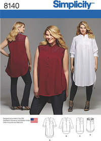 Simplicity Plus sizes | FJOELNER Simplicity 8481 Rockabilly kjoler | FJØLNER