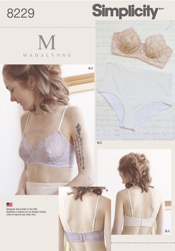 Simplicity 8229 9 Misses´ Underwire Bras and Panties