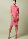 Lined Shift Dress with Back Drop-Collar and Tie, Tom and Linda Platt