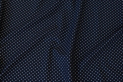 Black cotton-jersey with small white dots
