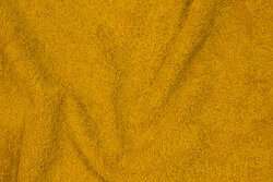 Double-woven terry cloth in brass-yellow