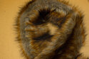 Fake fur piece in faux fox ca. 20 x 150 cm