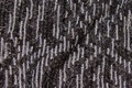 Jacquard-knit in charcoal and mint with mohairlook