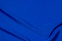 Light peau de soie with stretch in cobolt-blue