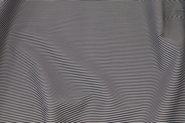 Narrow-striped cotton in black and white