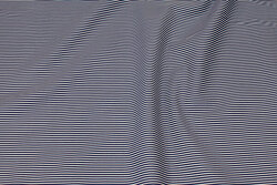 Narrow-striped cotton in navy and white