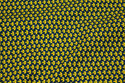 Navy cotton with small brass-yellow pattern