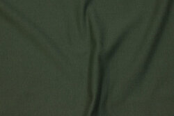 Organic, light sweatshirt fabric in dark dusty-green with softened back