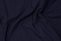Organic, light sweatshirt fabric in navy with softened back