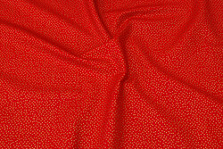 Red cotton with gold-dots