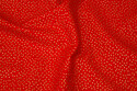 Red cotton with gold-dots