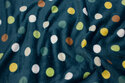 Supersoft micro-fleece in petrol with dots