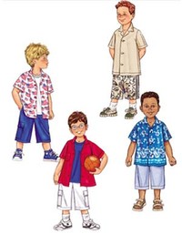 Shirt and Shorts for children. Butterick 3475. 