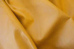 Faux vintage hide in brass-yellow