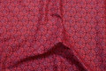 Patchwork-cotton with fint pattern in rasberry colors 