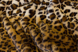 Supersoft, faux leopard fur