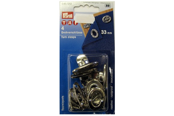Twist fasteners, 33 mm, 4 pcs